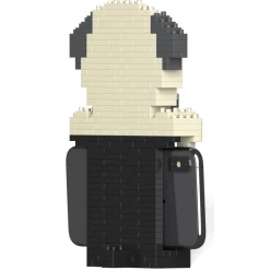 Jekca - Pug Phone Stand 01S - Lego - Sculpture - Construction - 4D - Brick Animals - Toys - Avvenice