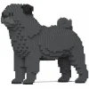 Jekca - Pug 01S-M04 - Lego - Sculpture - Construction - 4D - Brick Animals - Toys - Avvenice