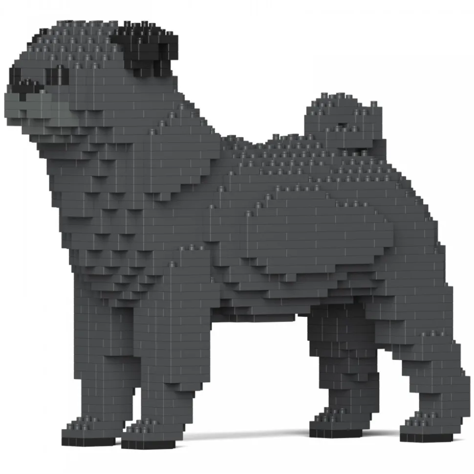 Jekca - Pug 01S-M04 - Lego - Sculpture - Construction - 4D - Brick Animals - Toys - Avvenice