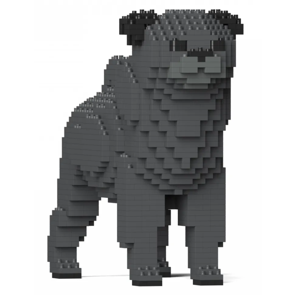 Jekca - Pug 01S-M04 - Lego - Sculpture - Construction - 4D - Brick Animals - Toys - Avvenice
