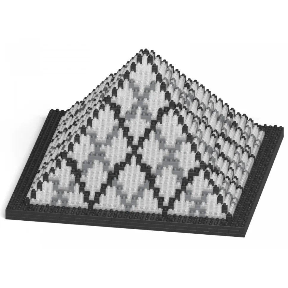 Jekca - Pyramide De Louvre 01S - Lego - Sculpture - Construction - 4D - Brick Animals - Toys - Avvenice