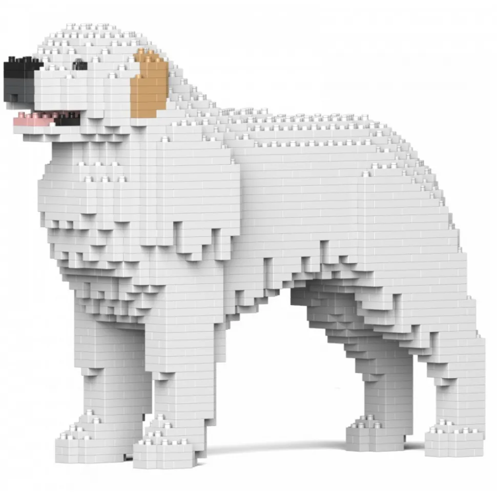 Jekca - Pyrenean Mountain Dog 01 - Big - Lego - Sculpture - Construction - 4D - Brick Animals - Toys - Avvenice