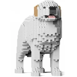Jekca - Pyrenean Mountain Dog 01 - Big - Lego - Sculpture - Construction - 4D - Brick Animals - Toys - Avvenice