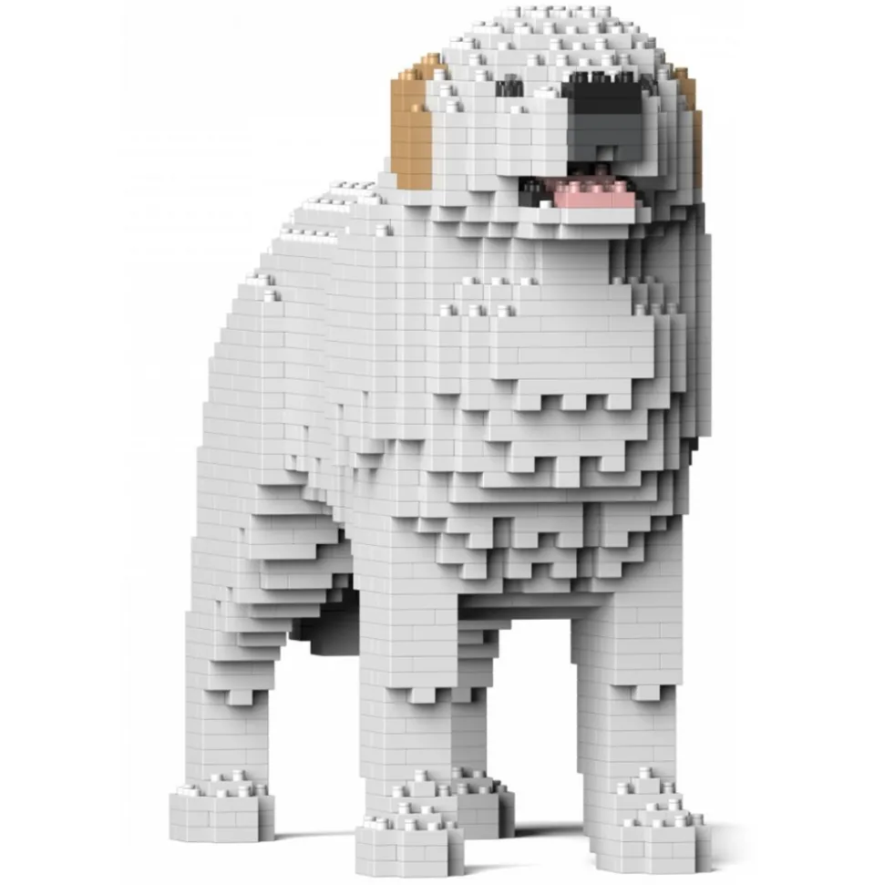 Jekca - Pyrenean Mountain Dog 01 - Big - Lego - Sculpture - Construction - 4D - Brick Animals - Toys - Avvenice