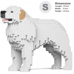 Jekca - Pyrenean Mountain Dog 01S - Lego - Sculpture - Construction - 4D - Brick Animals - Toys - Avvenice