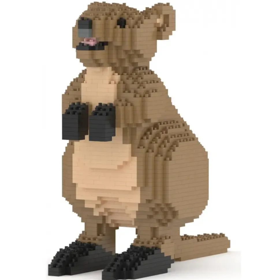 Jekca - Quokka 01 - Big - Lego - Sculpture - Construction - 4D - Brick Animals - Toys - Avvenice