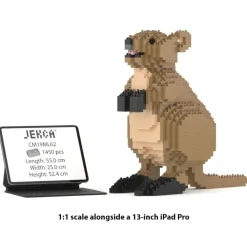 Jekca - Quokka 01 - Big - Lego - Sculpture - Construction - 4D - Brick Animals - Toys - Avvenice