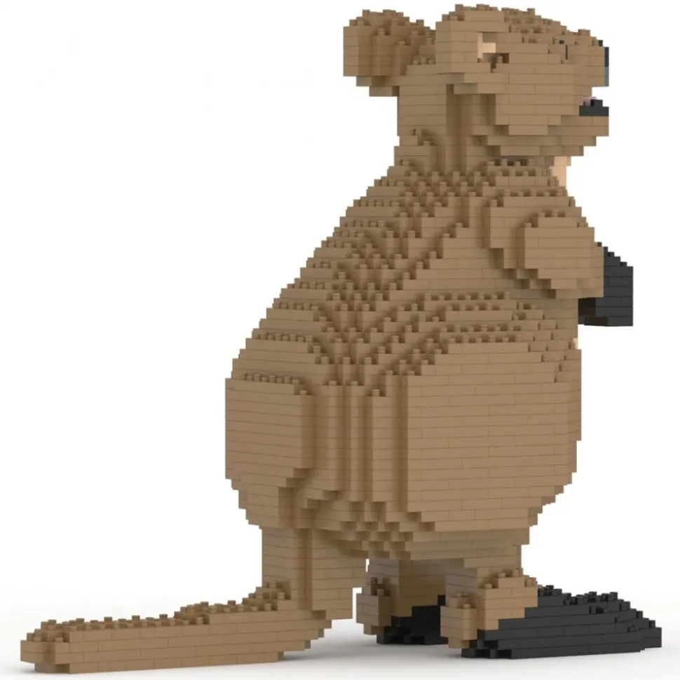 Jekca - Quokka 01 - Lego - Sculpture - Construction - 4D - Brick Animals - Toys - Avvenice
