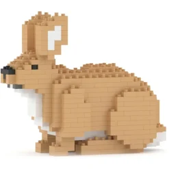 Jekca - Rabbit 02 - Big - Lego - Sculpture - Construction - 4D - Brick Animals - Toys - Avvenice