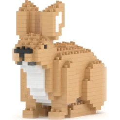 Jekca - Rabbit 02 - Big - Lego - Sculpture - Construction - 4D - Brick Animals - Toys - Avvenice