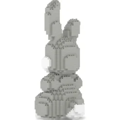 Jekca - Rabbit 03 - Big - Lego - Sculpture - Construction - 4D - Brick Animals - Toys - Avvenice