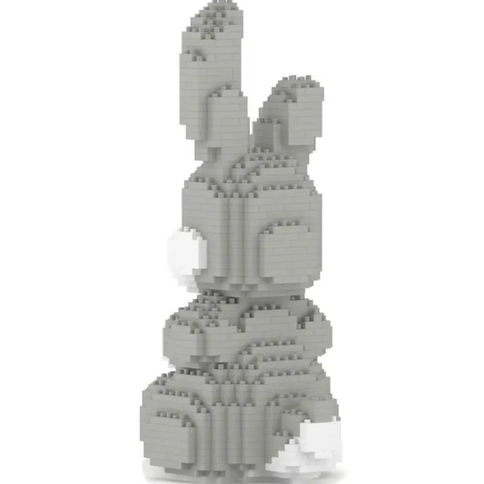 Jekca - Rabbit 03 - Big - Lego - Sculpture - Construction - 4D - Brick Animals - Toys - Avvenice