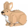 Jekca - Rabbit 02S - Lego - Sculpture - Construction - 4D - Brick Animals - Toys - Avvenice
