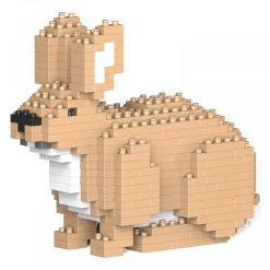 Jekca - Rabbit 02S - Lego - Sculpture - Construction - 4D - Brick Animals - Toys - Avvenice