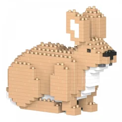 Jekca - Rabbit 02S - Lego - Sculpture - Construction - 4D - Brick Animals - Toys - Avvenice