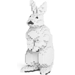 Jekca - Rabbit 01S - Lego - Sculpture - Construction - 4D - Brick Animals - Toys - Avvenice