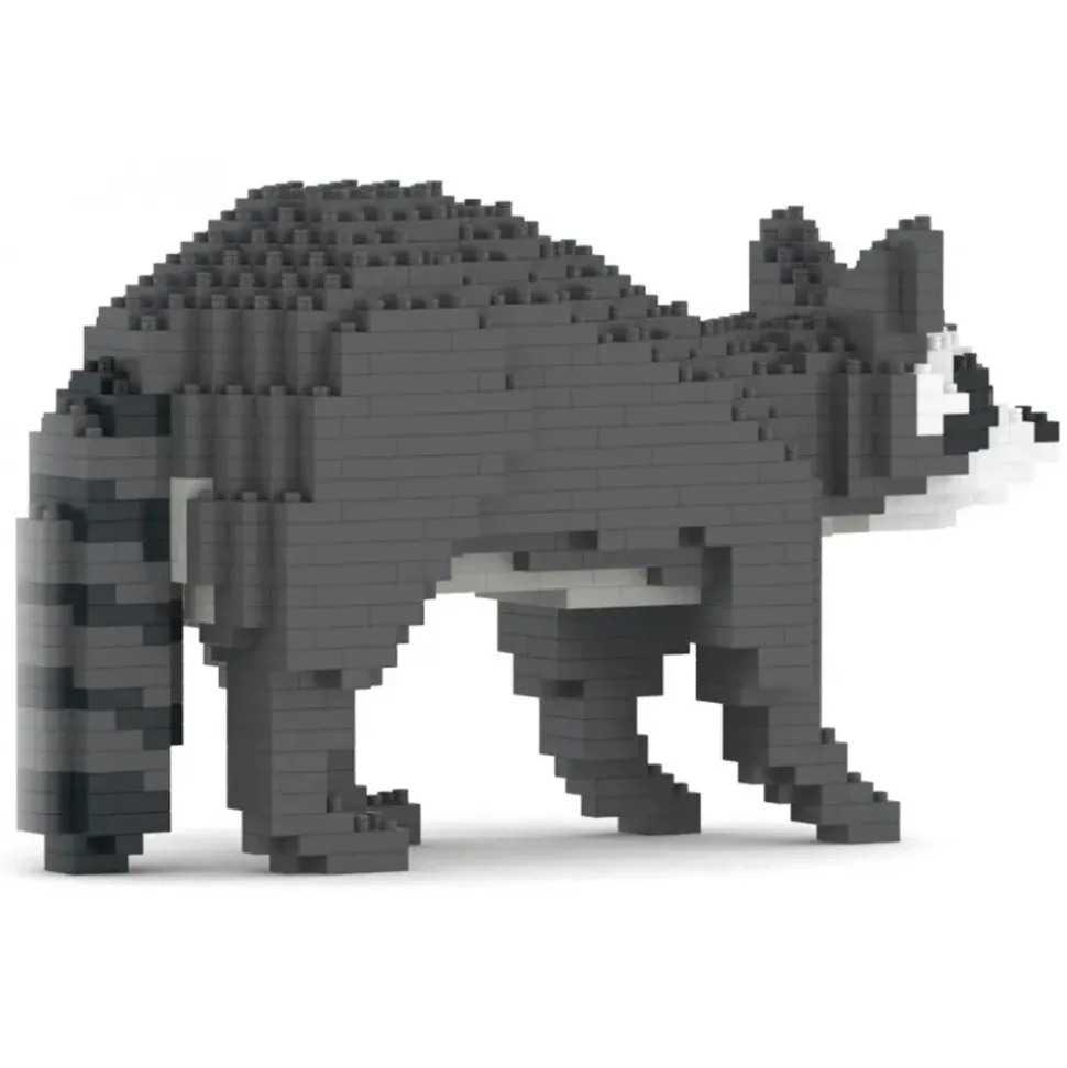 Jekca - Raccoon 01 - Big - Lego - Sculpture - Construction - 4D - Brick Animals - Toys - Avvenice