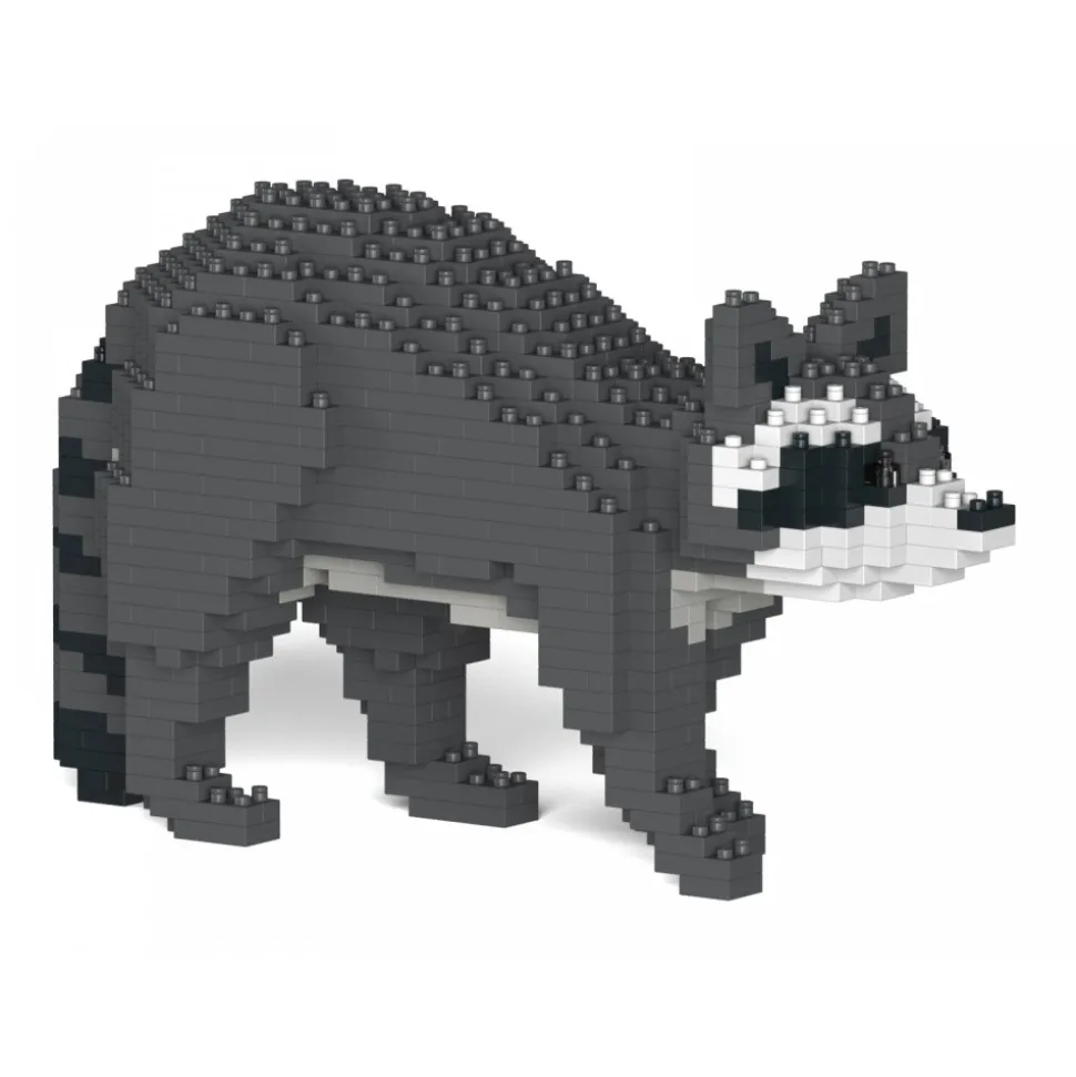 Jekca - Raccoon 01S - Lego - Sculpture - Construction - 4D - Brick Animals - Toys - Avvenice