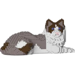 Jekca - Ragdoll Cat 03S-M01 - Lego - Sculpture - Construction - 4D - Brick Animals - Toys - Avvenice