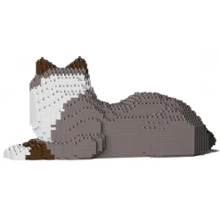 Jekca - Ragdoll Cat 03S-M03 - Lego - Sculpture - Construction - 4D - Brick Animals - Toys - Avvenice