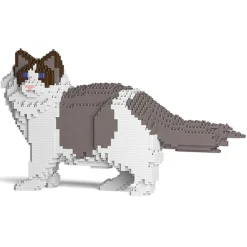 Jekca - Ragdoll Cat 02S-M01 - Lego - Sculpture - Construction - 4D - Brick Animals - Toys - Avvenice