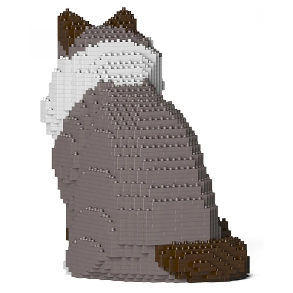 Jekca - Ragdoll Cat 01S-M03 - Lego - Sculpture - Construction - 4D - Brick Animals - Toys - Avvenice