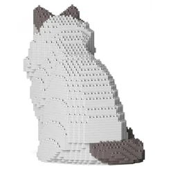 Jekca - Ragdoll Cat 01S-M02 - Lego - Sculpture - Construction - 4D - Brick Animals - Toys - Avvenice