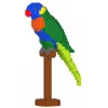 Jekca - Rainbow Lorikeet 01S - Lego - Sculpture - Construction - 4D - Brick Animals - Toys - Avvenice