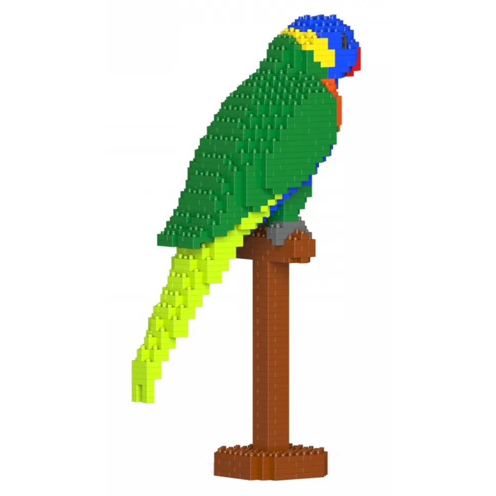 Jekca - Rainbow Lorikeet 01S - Lego - Sculpture - Construction - 4D - Brick Animals - Toys - Avvenice