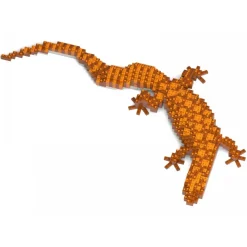 Jekca - Red Ackie 01S - Lego - Sculpture - Construction - 4D - Brick Animals - Toys - Avvenice