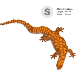 Jekca - Red Ackie 01S - Lego - Sculpture - Construction - 4D - Brick Animals - Toys - Avvenice