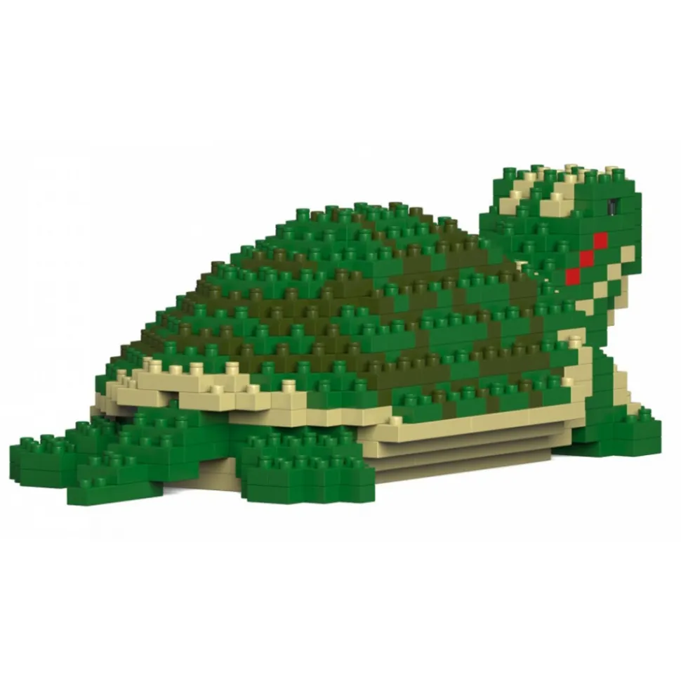 Jekca - Red-Eared Slider 01 - Big - Lego - Sculpture - Construction - 4D - Brick Animals - Toys - Avvenice