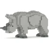 Jekca - Rhino 01 - Big - Lego - Sculpture - Construction - 4D - Brick Animals - Toys - Avvenice