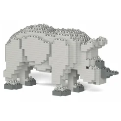 Jekca - Rhino 01S - Lego - Sculpture - Construction - 4D - Brick Animals - Toys - Avvenice