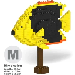 Jekca - Rock Beauty Angelfish 01 - Big - Lego - Sculpture - Construction - 4D - Brick Animals - Toys - Avvenice