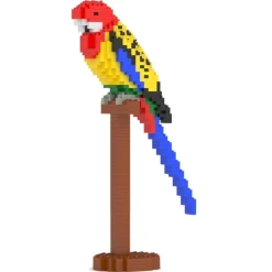 Jekca - Rosella 01S - Lego - Sculpture - Construction - 4D - Brick Animals - Toys - Avvenice