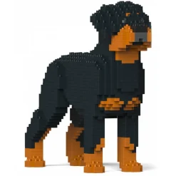 Jekca - Rottweiler 02 - Big - Lego - Sculpture - Construction - 4D - Brick Animals - Toys - Avvenice