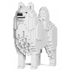 Jekca - Samoyed 01S - Lego - Sculpture - Construction - 4D - Brick Animals - Toys - Avvenice