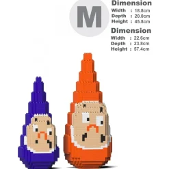 Jekca - Sankaku Daruma 01 - Big - Lego - Sculpture - Construction - 4D - Brick Animals - Toys - Avvenice