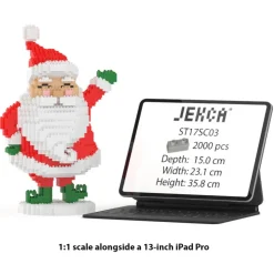 Jekca - Santa Claus 03S - Lego - Sculpture - Construction - 4D - Brick Animals - Toys - Avvenice