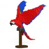 Jekca - Scarlet Macaw 02S - Lego - Sculpture - Construction - 4D - Brick Animals - Toys - Avvenice