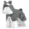 Jekca - Schnauzer Mini 01 - Big - Lego - Sculpture - Construction - 4D - Brick Animals - Toys - Avvenice