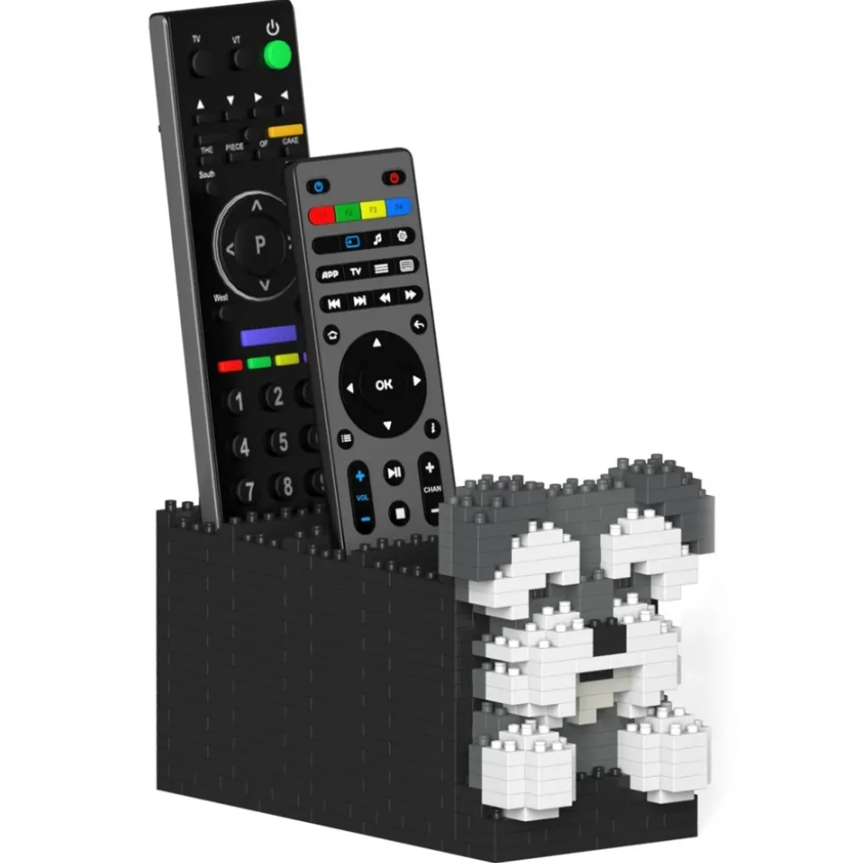 Jekca - Schnauzer Remote Control Rack 01S - Lego - Sculpture - Construction - 4D - Brick Animals - Toys - Avvenice