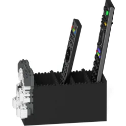 Jekca - Schnauzer Remote Control Rack 01S - Lego - Sculpture - Construction - 4D - Brick Animals - Toys - Avvenice