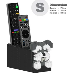 Jekca - Schnauzer Remote Control Rack 01S - Lego - Sculpture - Construction - 4D - Brick Animals - Toys - Avvenice