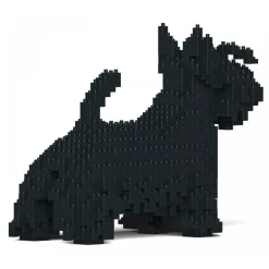 Jekca - Scottish Terrier 01S-M01 - Lego - Sculpture - Construction - 4D - Brick Animals - Toys - Avvenice