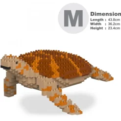 Jekca - Sea Turtle 01-M01 - Big - Lego - Sculpture - Construction - 4D - Brick Animals - Toys - Avvenice