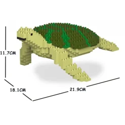 Jekca - Sea Turtle 01S-M02 - Lego - Sculpture - Construction - 4D - Brick Animals - Toys - Avvenice