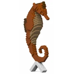 Jekca - Seahorse 01 - Big - Lego - Sculpture - Construction - 4D - Brick Animals - Toys - Avvenice