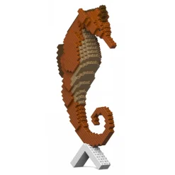 Jekca - Seahorse 01S - Lego - Sculpture - Construction - 4D - Brick Animals - Toys - Avvenice